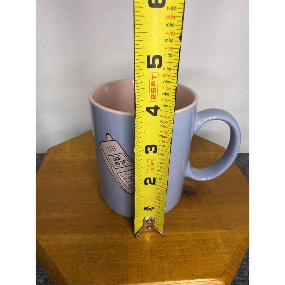 Clueless Movie Mug Pink Inside Blue Outside Cell Phone 